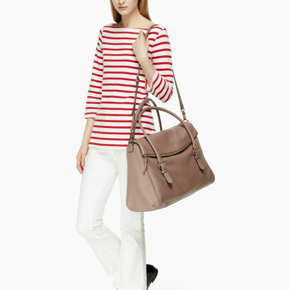 NWT Kate Spade Travel Size Leslie NY Brighton Park Pebble R$695 Lakesedge Blue